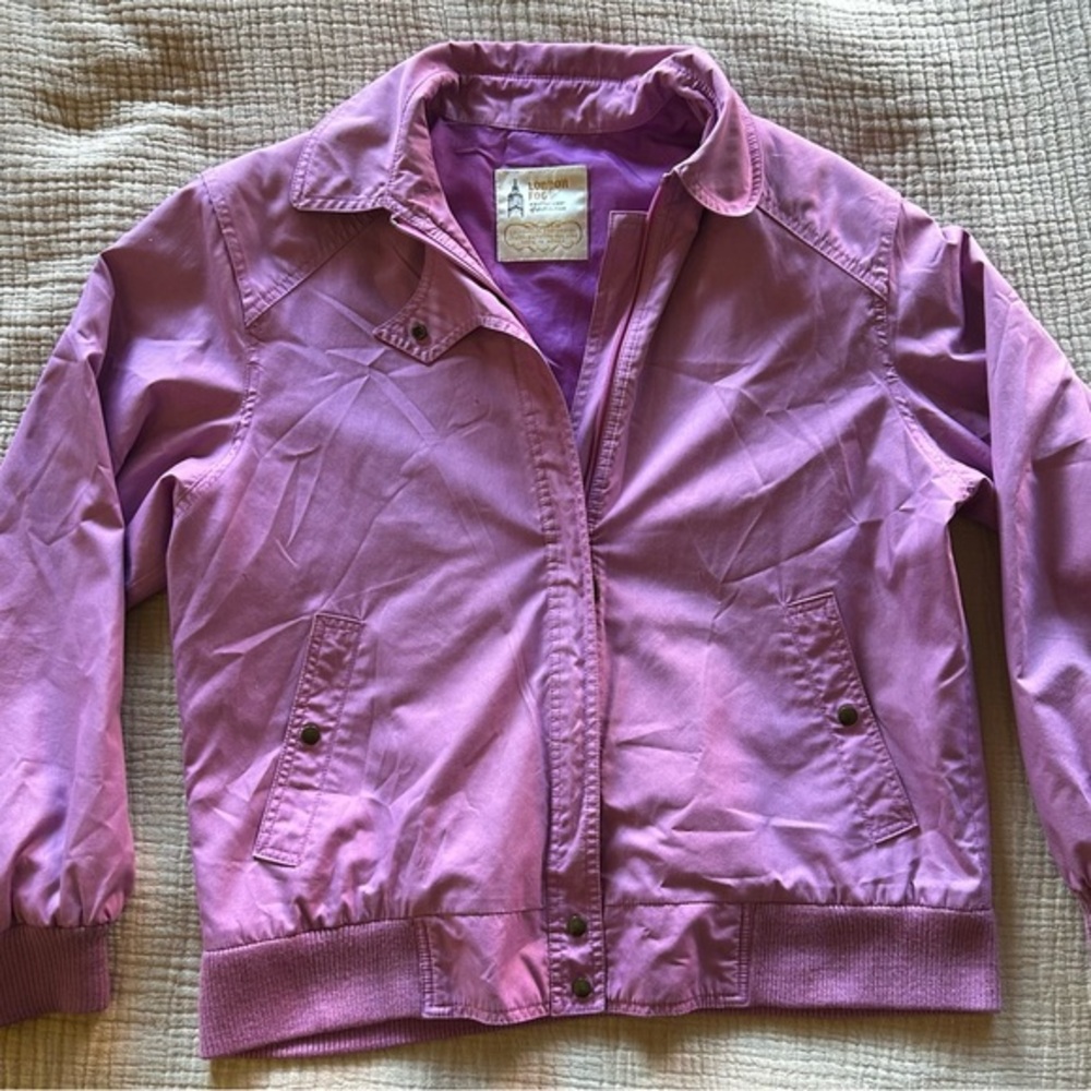 Vintage 1980’s London Fog  Lavender bomber Jacket